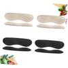 Healeved 8pairs Self-Adhesive Heel Grips High Heel Back Pads for Non- Cushioning Blister and Foot Care Black Skin Color Options for Women and Girls view 3