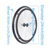 24 Inch Rear Wheels for Manual Wheelchairs, Solid Anti-Slip Tire Construction, Polyurethane Aluminum Alloy Hub Wheel, with Threaded Stem for Disabled Vehicles(Black) view 4