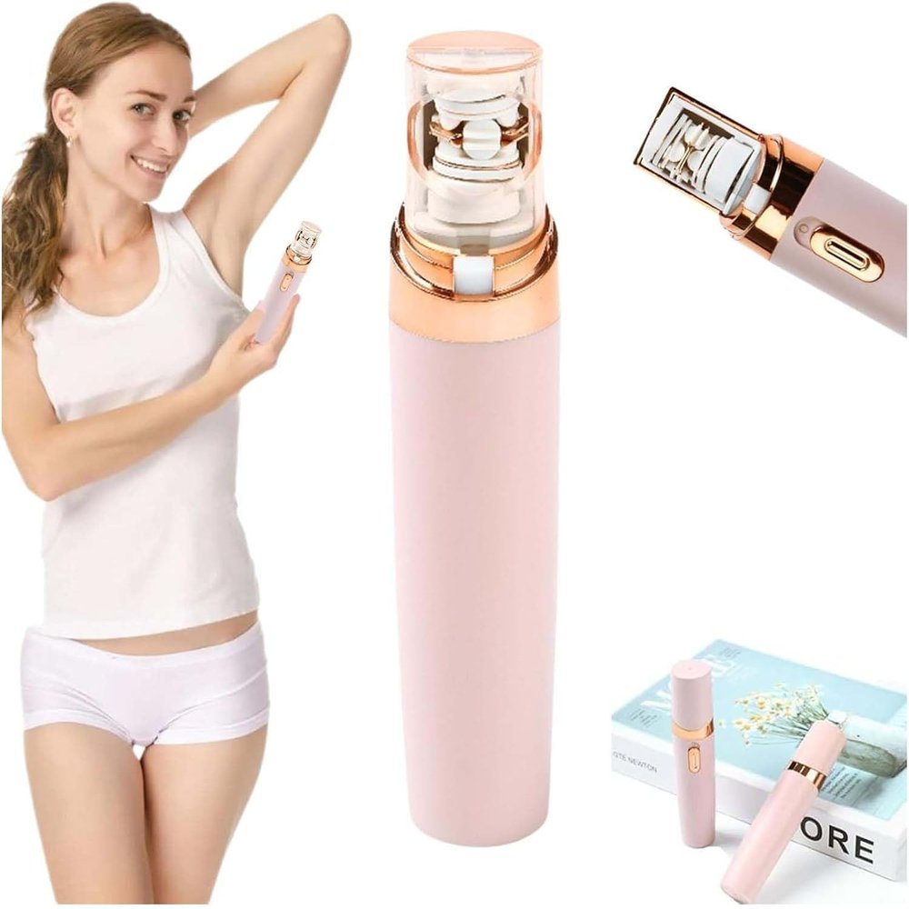 Pluxy Epil Pro 3.0 Women's Epilator, 2024 New Facial Hair Removal, 2 in 1 Electric Shaver for Face, Hand, Legs, Underarms, Instant & Painless (Battery)