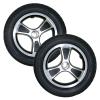 12 Inch Rear Wheels for Electric Wheelchair Replacement Wheel, Solid Non-Inflatable PU Wheel, Wheelchair Accessories Anti-Slip Casters Rollers for Walker, Stroller, Rollators view 1