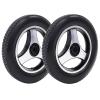12.5x2 1/4 Electric Wheelchair Rear Wheels, 12 1/2 Inch Wheelchair Replacement Wheel, Solid Tire, Wheelchair Accessories, with 11/16" Bearing (1 Set of 2) view 1