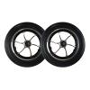 10 Inch Wheelchair Front Wheels Replacement, Solid Anti-Slip Tire for Electric Wheelchair, Wear-Resistant PU Rollator for Casters Rollers, Walkers view 1