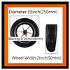 10 Inch Wheelchair Front Wheels Replacement, Solid Anti-Slip Tire for Electric Wheelchair, Wear-Resistant PU Rollator for Casters Rollers, Walkers view 3