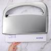 Domensi 12 Pcs Stainless Steel Toilet Seat Cover Dispenser Commercial Toilet Seat Wall Mount Half Fold Toilet Cover Holder with Screws for Office Restaurant Home Bathroom School, 16.4 Inch (Silver) view 4