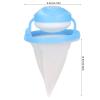 3 PCS Lint Catcher for Laundry, Reusable Lint Catcher Washing Machine Floating Lint Mesh Bag Laundry Hair Catcher Pet Hair Remover (Blue) view 4