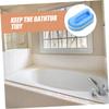 Anneome 3pcs Handheld Sponge Brush Set with Handle, Lightweight Blue Kitchen and Bathroom Cleaning Tool, Easy to Use Tile Ceramics Scrubbing Sponges for Countertops and Bathtubs view 2