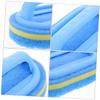 Anneome 3pcs Handheld Sponge Brush Set with Handle, Lightweight Blue Kitchen and Bathroom Cleaning Tool, Easy to Use Tile Ceramics Scrubbing Sponges for Countertops and Bathtubs view 4