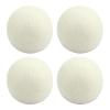 Laundry Wool Dryer Balls,Reusable Wool Fabric Softener - Laundry Room Supplies Household Gadgets, 4 Natural Fabric Softener Balls Dry Cleaning Kit for Dryer view 1