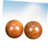 ORFOFE 2pcs Wooden Massage Balls Round Fitness Balls Hand Exercise Muscle Stretch for Home Shop Use view 3
