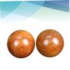 ORFOFE 2pcs Wooden Massage Balls Round Fitness Balls Hand Exercise Muscle Stretch for Home Shop Use view 4