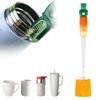 5 in 1 Bottle Brush, Multifunctional Water Bottle Cleaning Brush, Bottle Brushes Long Handled for Cleaning,Cleaning Brushes for Small Spaces Water Bottle Cleaning Brush for Bottles/Glass/Cups (Orange) view 1