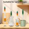 5 in 1 Bottle Brush, Multifunctional Water Bottle Cleaning Brush, Bottle Brushes Long Handled for Cleaning,Cleaning Brushes for Small Spaces Water Bottle Cleaning Brush for Bottles/Glass/Cups (Orange) view 4