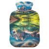 Maroon Lake Reflection Hot Water Bottles Water Heating Pad Hot Water Bag for Pain Relief, 1 Liters view 1