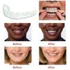 Dazzluxe False Teeth 2 Pairs Upper & Lower Teeth Veneers, Moldable Snap on Veneers Fake Teeth, Temporary Smile Whitening Dentures for Cover Imperfect Teeth view 4