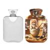 Kitten Cats Hot Water Bottle with Soft Cover Hand Feet Warmer Hot Water Bag for Menstrual Cramps, 2 Liters view 2