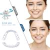 Dazzluxe False Teeth Pack of 2, Clip in Veneers Teeth for Men And Women, Temporary Cosmetic Fake Teeth Snap on Teeth Veneer, Confident Smile Veneers Dentures for Cover Bad Teeth view 4