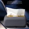 Tissue Box Holder, Cosmetic Tissue Holder - Sturdy Silicone Tissue Holder with Suction Cup Base | Rectangular Refillable Tissue Organiser with Wide Mouth for Wall, Bathroom, Sleep view 3