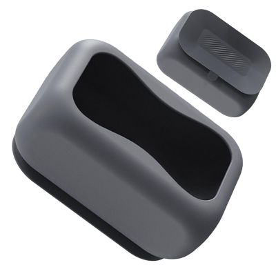 Cosmetic Tissue Holder, Tissue Box with Suction Cup, Sturdy Tissue Box Holder with Suction Cup Bottom, Refillable Rectangular Tissue Dispenser Organiser with Wide Opening for Bedroom, Living Room
