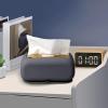 Cosmetic Tissue Holder, Tissue Box with Suction Cup, Sturdy Tissue Box Holder with Suction Cup Bottom, Refillable Rectangular Tissue Dispenser Organiser with Wide Opening for Bedroom, Living Room view 2