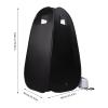 Chynalys Portable Sauna Steam Tent, 1000W Home Sauna Tent, Large Black Steam Sauna, Adjustable Temperature Steam Room, Sauna with Remote Control 90x90x180cm view 2