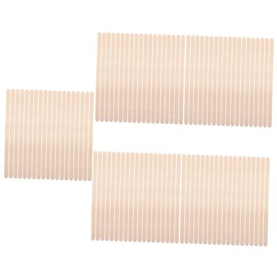 Gogogmee 5sets Natural Hair Removal Wax Sticks Wooden Applicator for Nose Body Waxing 100pcs*5