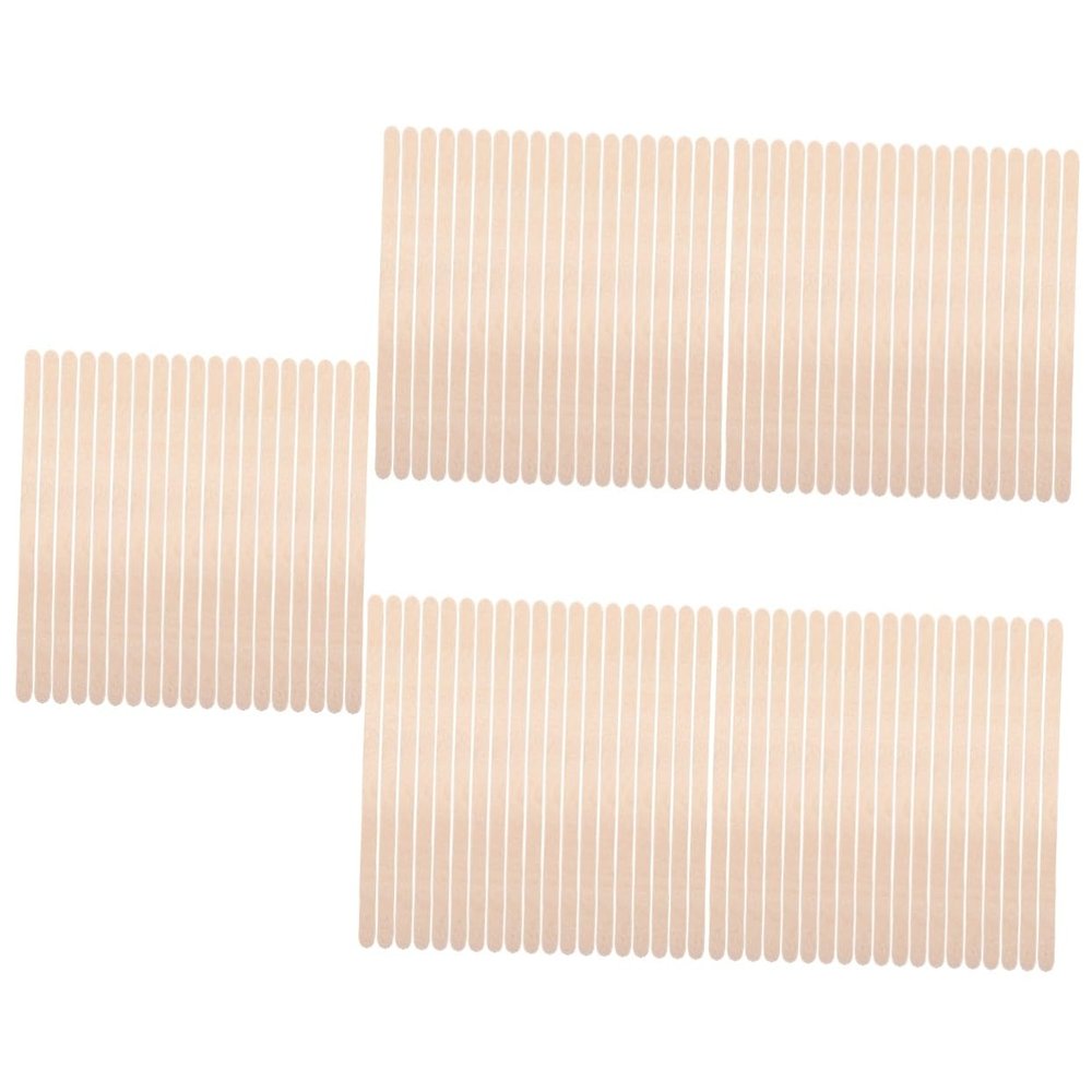 Gogogmee 5sets Natural Hair Removal Wax Sticks Wooden Applicator for Nose Body Waxing 100pcs*5