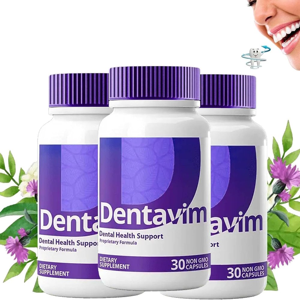 2024 Best Dentavim Capsules All Natural Care for Teeth and Gums, Dentavim Health Supplement for Overall Oral Protection & Fresh Breath (3pcs)