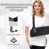 2 PCS Adjustable Arm Sling for Broken Wrist Breathable Shoulder Injury Sling Padded Arm Support Straps for Injury Elbow Hand Elevated, Arm Sling Immobilizer Left Right Universal for Men Women view 2