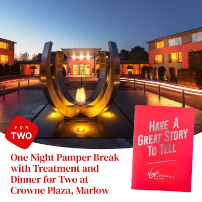 One Night Pamper Break with Treatment and Dinner for Two at Crowne Plaza, Marlow - Enjoy full use of the facilities, a 25 minute treatment each, three course dinner and breakfast