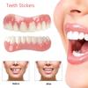 Dazzluxe 2 Pairs False Teeth, Snap on Veneers Dentures Upper And Lower, Cosmetic Temporary Teeth Veneers for Women Men, Cover Bad Teeth And Regain Confident Smile view 2