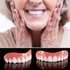 Dazzluxe 2 Pairs False Teeth, Snap on Veneers Dentures Upper And Lower, Cosmetic Temporary Teeth Veneers for Women Men, Cover Bad Teeth And Regain Confident Smile view 3