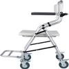 SXTYFBB Shower Stool for Seniors Foldable with Backrest and Brake, Shower Chair with Wheels, Bathroom Stool with Hygiene Cutout, for Elderly People and Pregnant Women A view 1