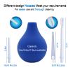 Enema Bulb Rectal Syringe Clean Silicone Douche Cleanse Kit for Constipation, Colon Cleanse with 5 Detachable Slim Nozzles for Men Women (224ml) view 3