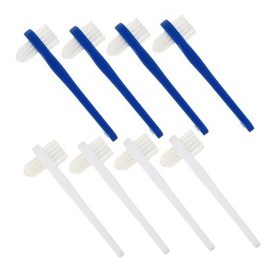 Beaupretty 8pcs Denture Toothbrush Double Sided Brush Cleaner for Lower Dentures Cleaning Kit
