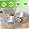 Dish Tub for Kitchen Sink Large Capacity Stainless Steel Basin with Rolled & Wide Edge Stackable Washing Basket for Fruit Vegetable Kitchen Accessories, with Drain Hole Vegetable Washing Basket Wash B view 2