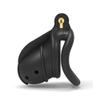 3D Stegosaurus Series - Stegosaurus with Long Spikes, Black Chastity Lock, Breathable Chastity Device for Men, Flat Ring(GebogenerRing) view 1