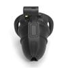 3D Stegosaurus Series - Stegosaurus with Long Spikes, Black Chastity Lock, Breathable Chastity Device for Men, Flat Ring(GebogenerRing) view 2