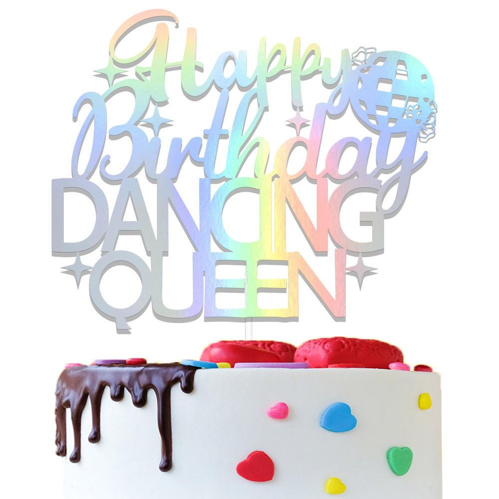 Young and Sweet Only 17 Cake Topper, 17th Birthday Decorations for Girls, Cheers to 17 Years Birthday Party Decoration Supplies, Happy 17th Birthday Cake Topper Holographic