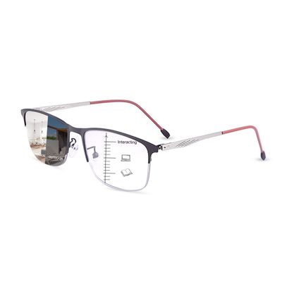 PEEPAI Progressive Photochromic Multifocus Reading Glasses Spring Hinge Outdoor UV Protection Reader Sunglasses Computer Blue Light Blocking Transition Eyeglasses for Men Women 3.5
