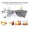 PEEPAI Progressive Photochromic Multifocus Reading Glasses Spring Hinge Outdoor UV Protection Reader Sunglasses Computer Blue Light Blocking Transition Eyeglasses for Men Women 3.5 view 2
