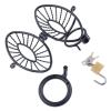 Black Metal Men's Fitness Yoga Exercise Device (40mm/45mm/50mm) (45mm) view 1