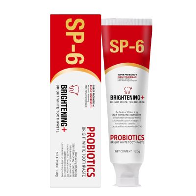 -6 Ultra Whitening Toothpaste, -6 Toothpaste probiotic,Super Probiotic-6 Toothpaste for Freshing Breath,Toothpaste for Teeth Gentle Protection-120g