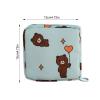 5 Pack 12x12cm Period Bag for Women - Portable Sanitary Pad Storage Bag, Period Holder Bag, Waterproof Period Pouch, Feminine Menstruation First Period Bags, Tampon Storage Pouch for Women view 2