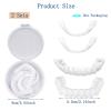 Brigtviee 2 Pairs Cosmetic temporary tooth, Instant Veneers Dentures, Snap on Veneers Top and Bottom Dentures, Clip in Veneers Teeth with Box for Men Women Regain Confident Smile view 3
