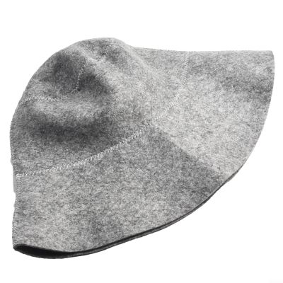 1pcs Original Wool Sauna Hat for Women and for Men Overheat for PROTECTION Sauna Hat Vaporarium Hat Bath Accessories for Sauna on The Street Steam Room(gray)