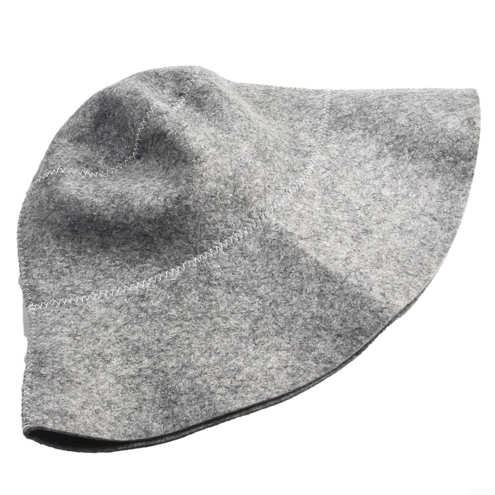 1pcs Original Wool Sauna Hat for Women and for Men Overheat for PROTECTION Sauna Hat Vaporarium Hat Bath Accessories for Sauna on The Street Steam Room(gray)