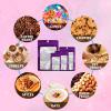 100 Pack Bags with Clear Window,Scratch Resistant Hand Packaging Pouch,Resealable Bag for Small Bussiness Cookies Jewelry Candy Sample (Purple, 2.95 * 4.72 inch) view 4