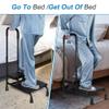 NWBZBH Step Stool with Handle for Adults, 2 Steps Medical Foot Stool with Handrail for for Adult, Seniors, Handicap Holds up to 350 lbsblack view 3