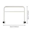 NWBZBH Adult Bed Guard, Bed Guard for Elderly Adults Carbon Steel Adjustable Adult Bed Guard Drill- Clip-On Bed Safety Guard for Student Dormitory Pregnant Women, Disabled People 19.7x11.8 Inch view 4