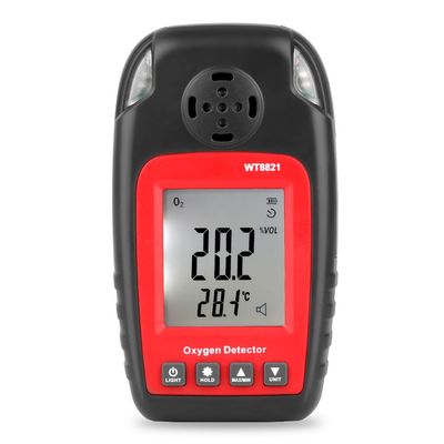 O2 Monitor, WT8821 Handheld Oxygen Content Detector - 0-25% VOL Oxygen Tester with LCD Display